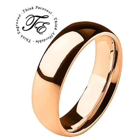 Carrick's Designs Jewelry - Women's Rose Gold Promise Ring - Girl's Rose Gold Wedding Ring